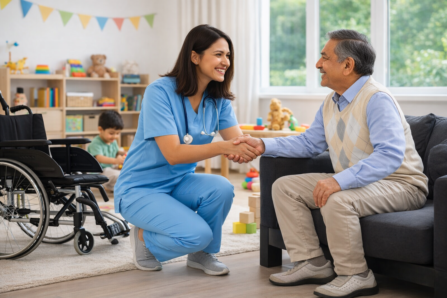 mother and daughter laughing